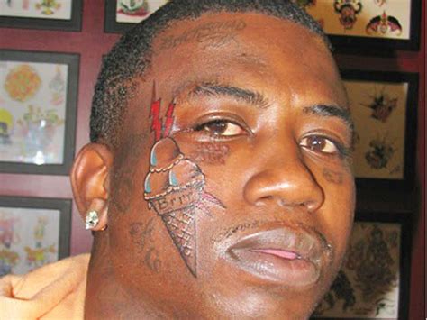 ice cream face tattoo gucci